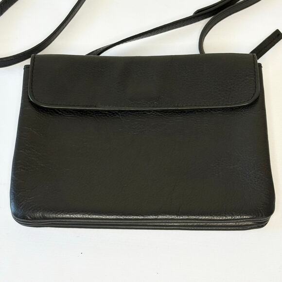 J. Jill Pebbled Leather Crossbody Bag | Black | Adjustable Strap Purse | EUC - Picture 2 of 10